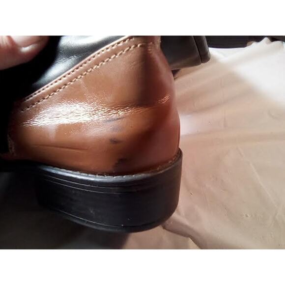 Circus, Sam Edelma, Tall riding Zip Up boots. Two Tone Black and Brown Size 8 - Picture 7 of 14